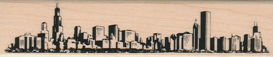 Chicago Skyline 1 1/2 x 6 1/2