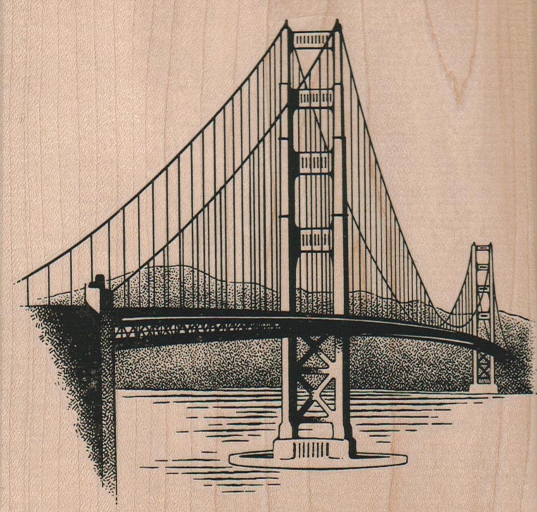 Golden Gate Bridge 5 1/4 x 5