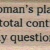 A Woman's Place 1 x 2-0
