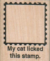 My Cat Licked (Outside) 1 1/2 x 1 3/4