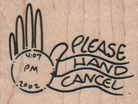 Please Hand Cancel 2 x 1 1/2