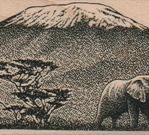 Elephant And Mountain 2 x 4 1/4-0