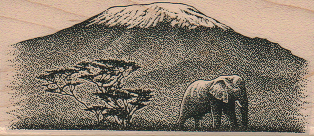 Elephant And Mountain 2 x 4 1/4