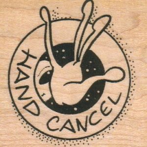 Hand Cancel 2 1/4 x 2-0