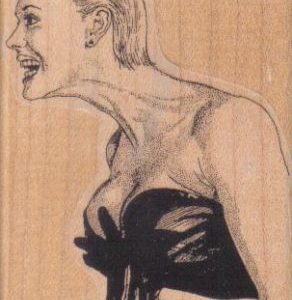 Long Necked Woman 2 1/4 x 2 3/4-0