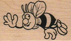 Waving Bee 1 3/4 x 2 1/2