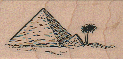 Pyramids & Palm Trees 1 1/2 x 2 3/4