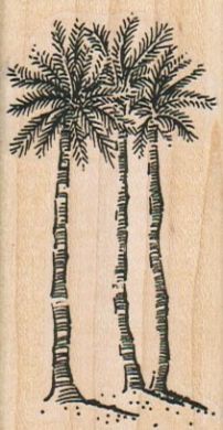 Palm Tree Trio 1 1/2 x 2 3/4