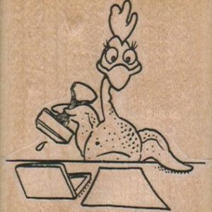 Rubber Chicken Stamping 2 1/4 x 2 1/4-0