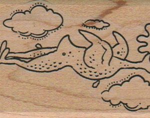 Rubber Chicken Flying 1 3/4 x 3-0