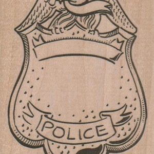 Police Badge 3 x 4-0