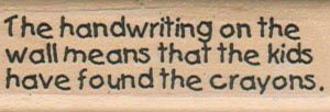 The Handwriting/Kids 3/4 x 2 1/4-0