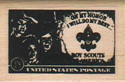 Boy Scouts Logo Postoid 1 1/4 x 1 3/4