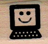 Smiling Computer 3/4 x 3/4