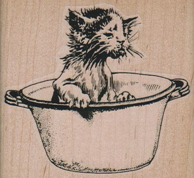 Kitten In Tub 2 3/4 x 2 1/2