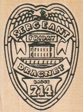 Dragnet Badge 2 x 2 1/2