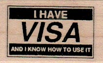 I Have VISA 1 x 1 1/2