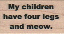 My Children Have Four/Meow 1 x 1 1/2