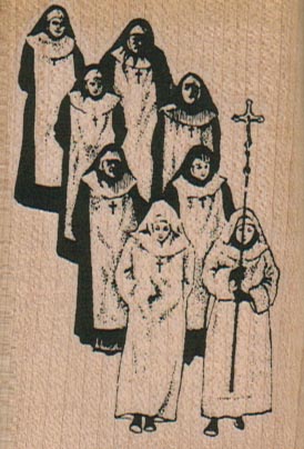 Nun Procession 2 x 2 3/4