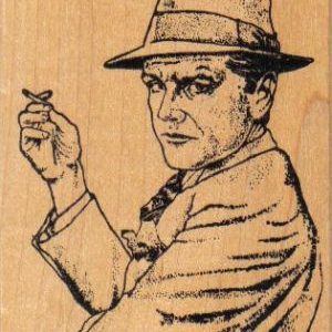 Smoking Man 2 1/4 x 2 3/4-0