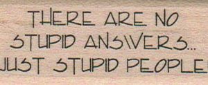 There Are No Stupid 1 x 2 1/4-0