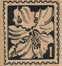 Hibiscus Flower Rubber Stamp - 1-1/3 Inch Wood Stamp For Crafting And Scrapbooking