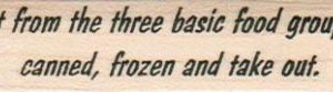 I Eat From The Three Basic 3/4 x 2 3/4-0