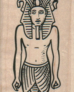 Egyptian Statue Man 1 3/4 x 4 3/4-0