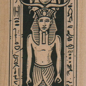 Egyptian Statue Man/Alcove 2 1/4 x 4 1/2-0