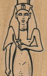 Egyptian Statue Woman 1 1/2 x 5-0