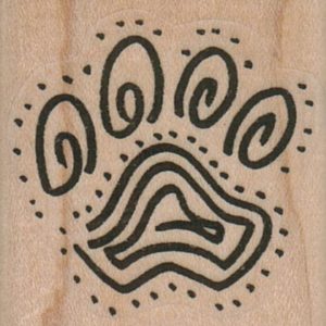 Stylized PawPrint 1 1/2 x 1 1/2-0