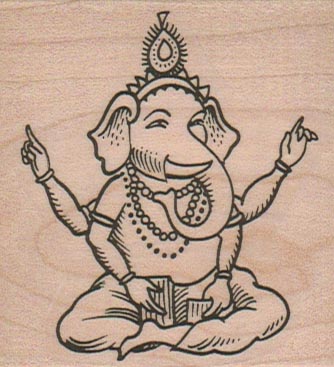 Ganesha/Elephant God 2 1/4 x 2 3/4