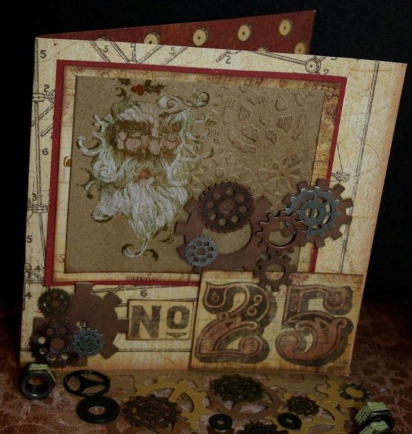 Holly Santa 2 3/4 x 3 3/4-37663