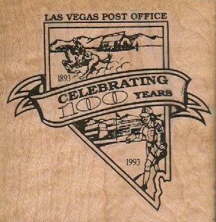 Las Vegas Post Office 3 1/4 x 3 1/4