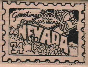 Nevada Postage Stamp 2 x 2 1/2