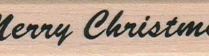 Merry Christmas Writing 3/4 x 2 3/4-0