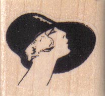 Lady In Chapeau 1 1/2 x 1 1/4-0