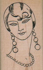 Lady With Pearls 1 1/4 x 2-0