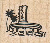 Diner With Cars 1 1/2 x 1 1/4-0