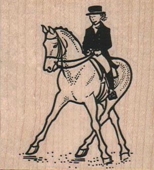 Equestrian Dressage 2 1/4 x 2 1/4