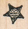 Sheriffs Badge 3/4 x 3/4