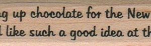Giving Up Chocolate 3/4 x 3 1/4-0