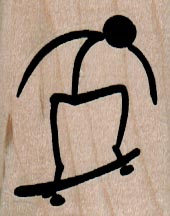 SkateBoarder Figure Bending 1 1/4 x 1 1/2
