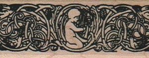 Art Nouveau Baby Flourish 1 x 2 1/2-0
