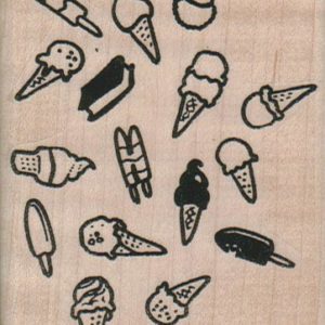 Ice Cream Background 2 1/2 x 3-0