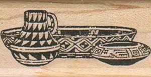 Southwest Pottery 1 x 2 1/4-0