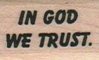 In God We Trust 3/4 x 1