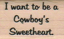 I Want To Be A Cowboy’s 1 x 1 1/2