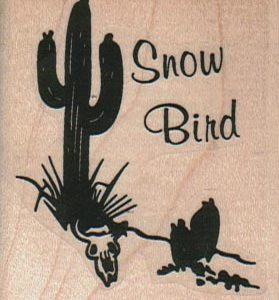 Snow Bird Scene 2 x 2 1/4-0