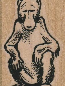Sitting Monkey 1 1/4 x 2-0